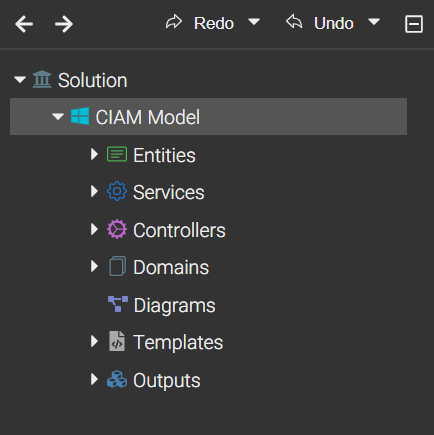 Create application's model