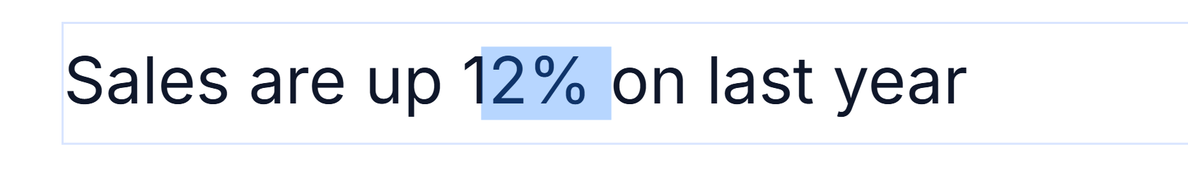 The headline being edited with 12% highlighted