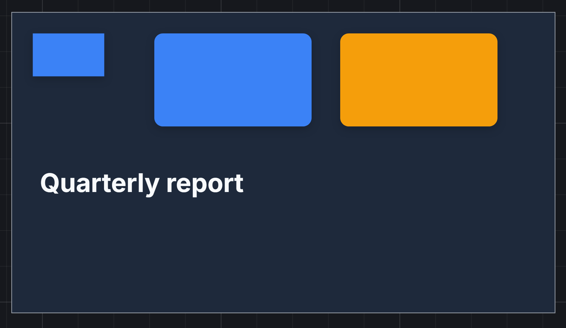 Dark mode: the same drawing on a dark frame, the headline light and easy to read